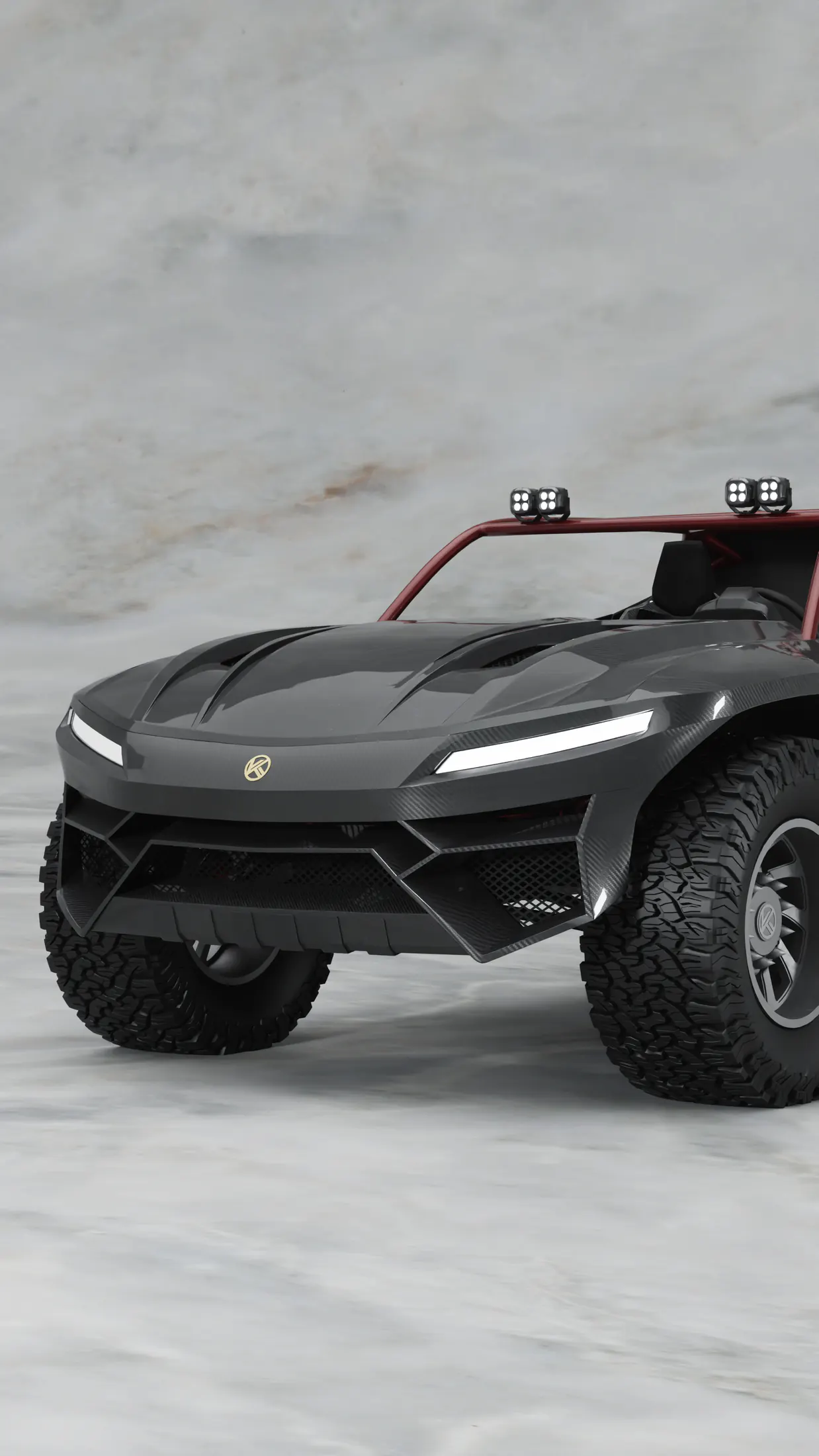Karbon Toys Can-Am buggy, front three-quarter render