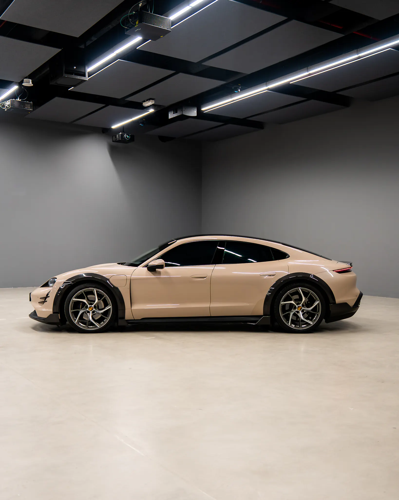 Porsche Taycan, side profile